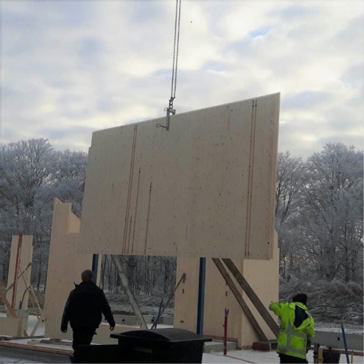 Het bouwen van een houten woning
